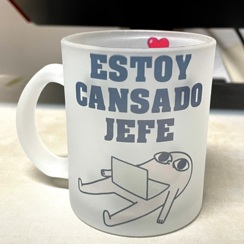 Taza de CRISTAL de 350 ml.