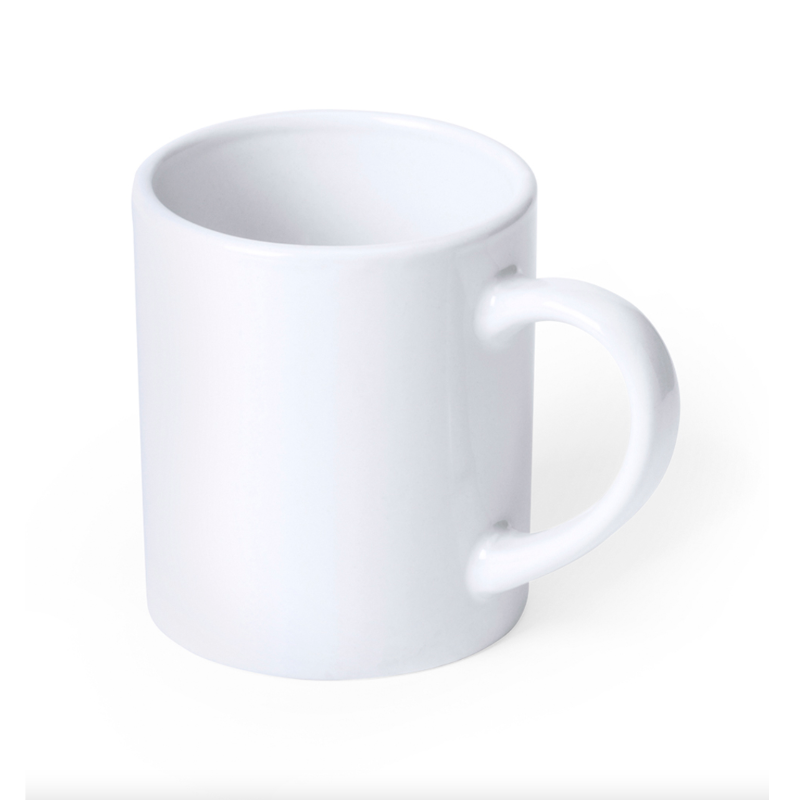 Taza de cerámica blanca de 250 ml.  MINI.