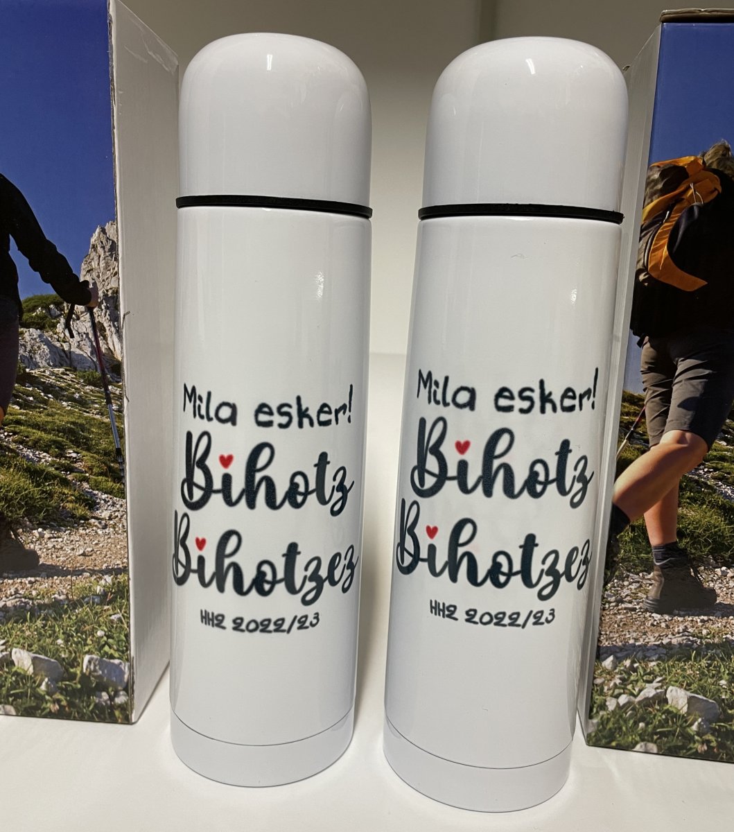 Termo de acero inoxidable personalizable